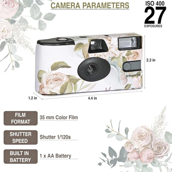 1Shot Disposable Camera Bulk - 10PCS Wedding & Party Film Camera - ISO400 35mm - Image 2