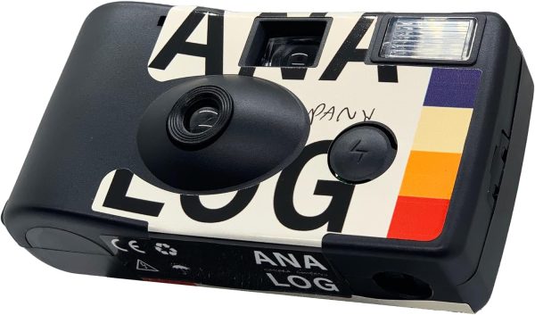 Analog Portrait Mode Disposable Camera w/Flash + Development & Digital Uploads | New Half-Frame 35mm Film Single-Use Camera, 34 Exposures, Pictures Sent to Your Phone